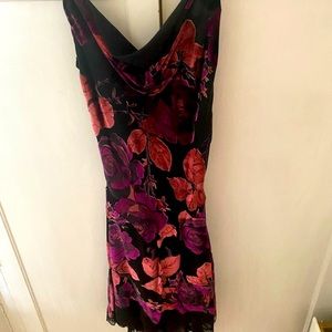 Betsey Johnson size small velvet flower dress